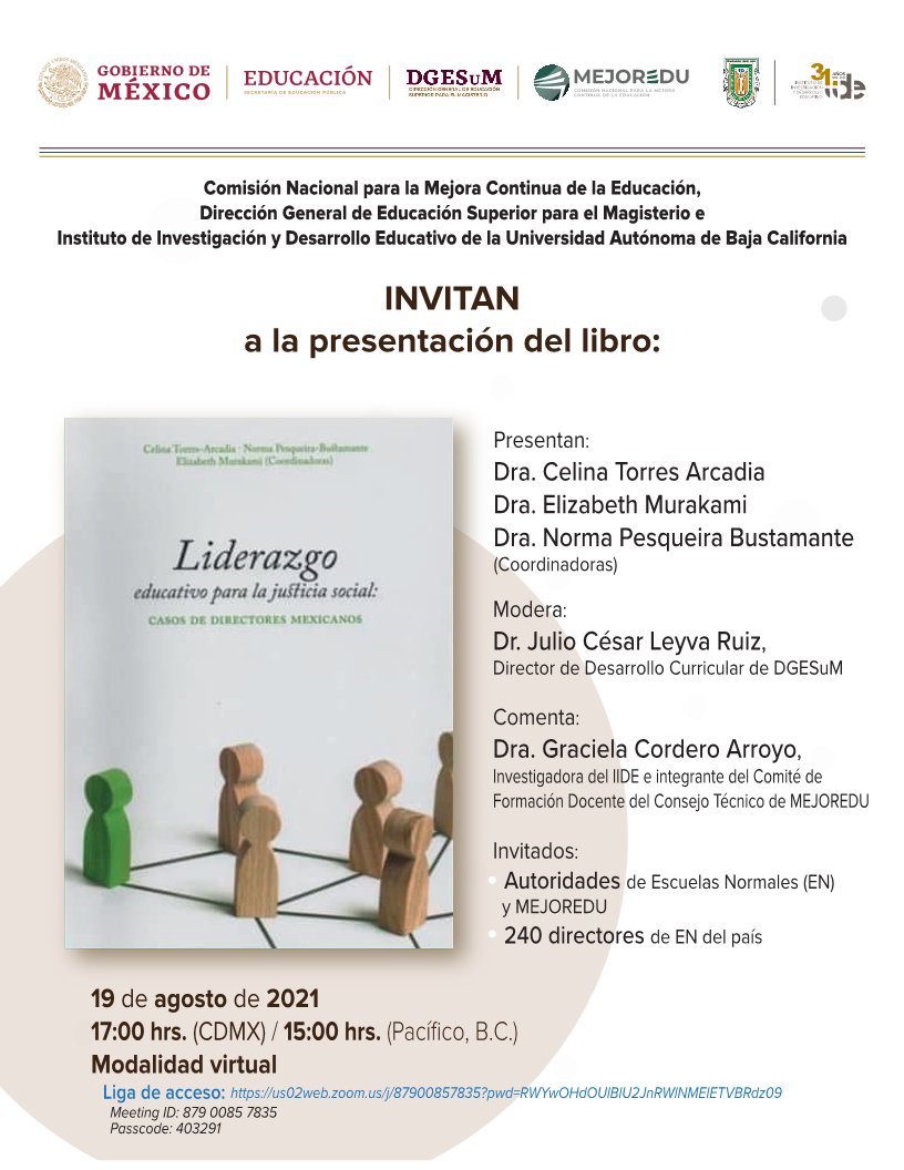CIFDgo's tweet photo. Liderazgo educativo para la justicia social: CASOS DE DIRECTORES MEXICANOS

19 de agosto de 2021 
17:00 hrs.

https://t.co/4fI901Bzxn

#NormalistasDeDurango @MarchaChavez @normalistasomos @SEED_Dgo @DrMiguelEstrada @ruben_calderonl @IesenR @camdurango @ENPCAC @BycenedOficial https://t.co/tMoeIVTChA