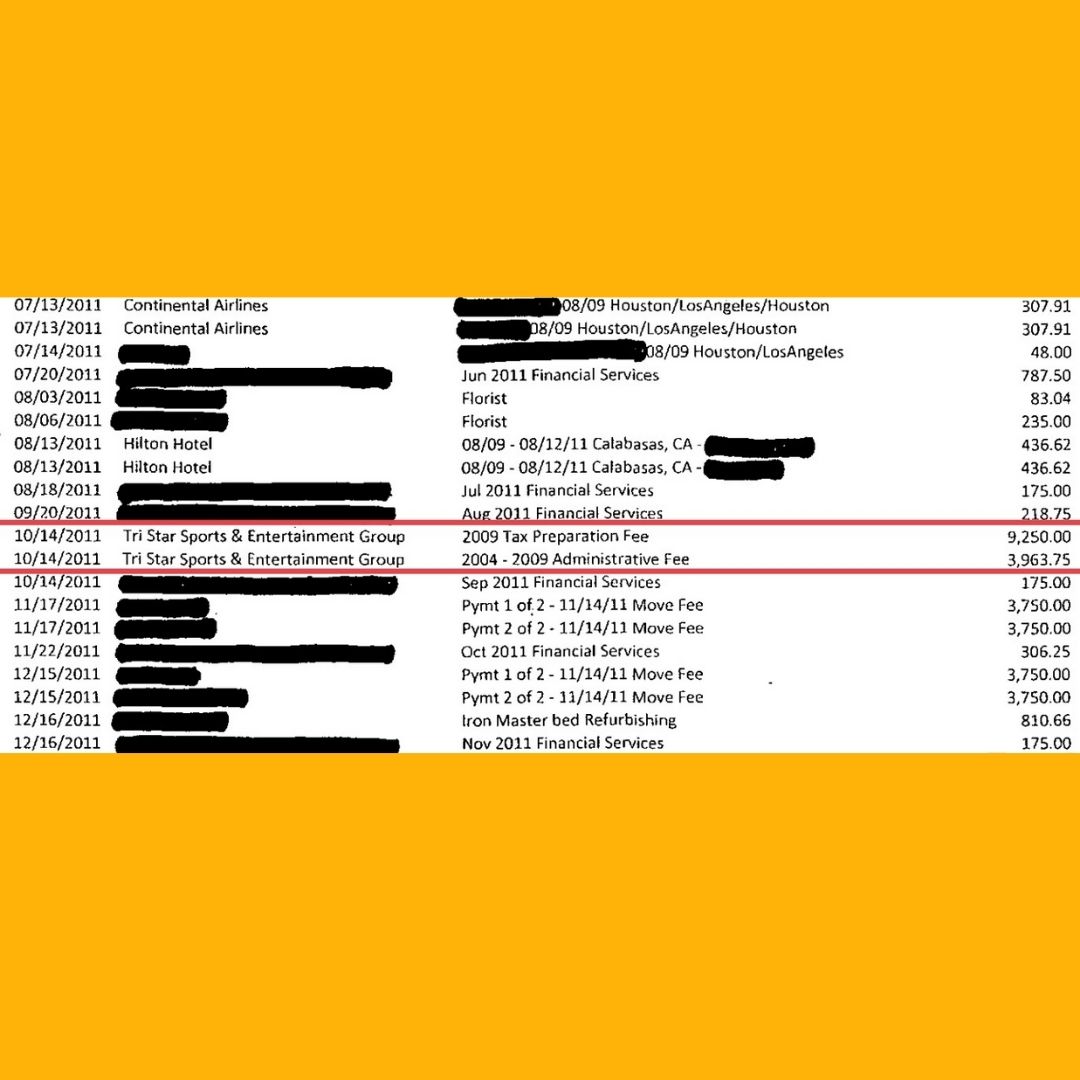 notedyourhonor's tweet photo. If Lou Taylor "was hired to represent the estate one year AFTER the conservatorship," then why did she charge the estate for 2004-2009 "administrative fees."
@NewYorker
reported Taylor was hired for Circus Tour and later the estate, but the accounting tells a different story. https://t.co/HrAacxBVWc