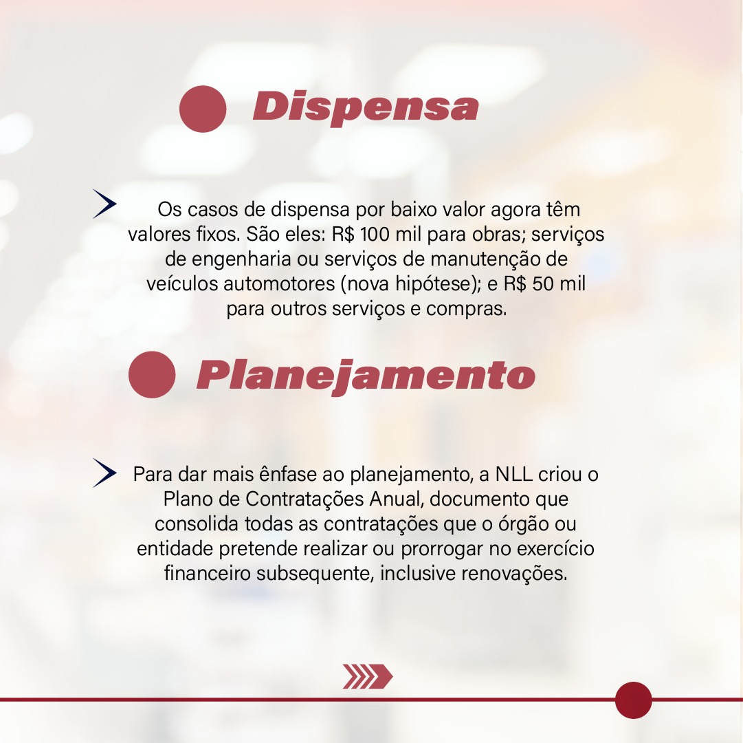 mpc_es's tweet image. #Lei14133 Já ouviu falar da Nova Lei de Licitações e Contratos? Ela traz inovações para o planejamento de compras e contratações de órgãos públicos. Confira algumas novidades nas imagens e mais detalhes na matéria bit.ly/2VZK7km

#COMMPC #MPC #mpcespiritosanto #licitacao