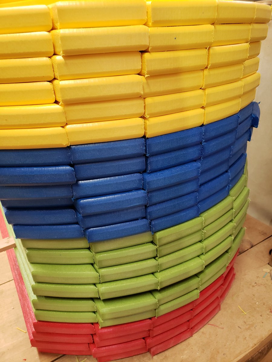 WoodmillMuskoka's tweet photo. The guys working in the primary colors! Looks like Lego! I have to giggle! https://t.co/hOln7NPgPi