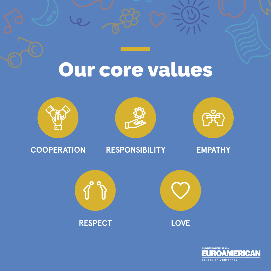 At Euro, we believe that our core values such as empathy, integrity, respect, generosity, and perseverance, are key in every child’s life at our school.