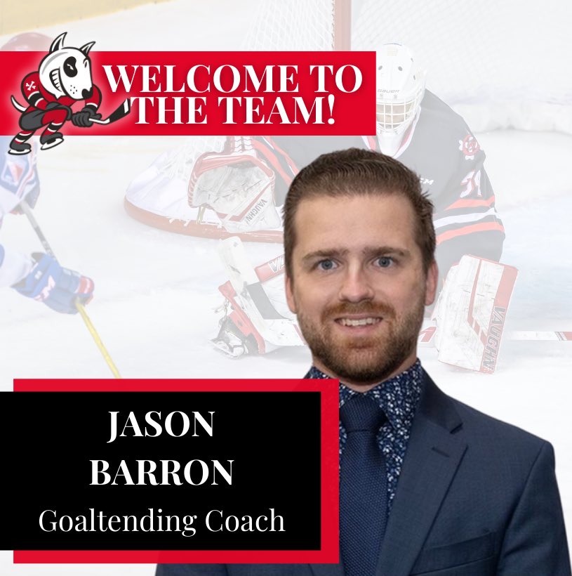 OHLIceDogs's tweet photo. Join us in welcoming Jason Barron as our new goal tending coach! Jason brings an extensive background coaching goaltenders in the OHL, and at the university and professional level. We are thrilled to have him, WELCOME JASON!! 🐶🏒🎊 https://t.co/oMEuIuTheX