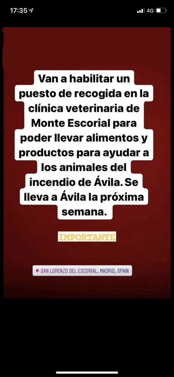 karrrmmmaaa's tweet photo. habilitado en san lorenzo del escorial, madrid #IFNavalacruz #SOSAvila #avilaarde #Avilasequema #IFAvila https://t.co/Xl9Oo0ost0