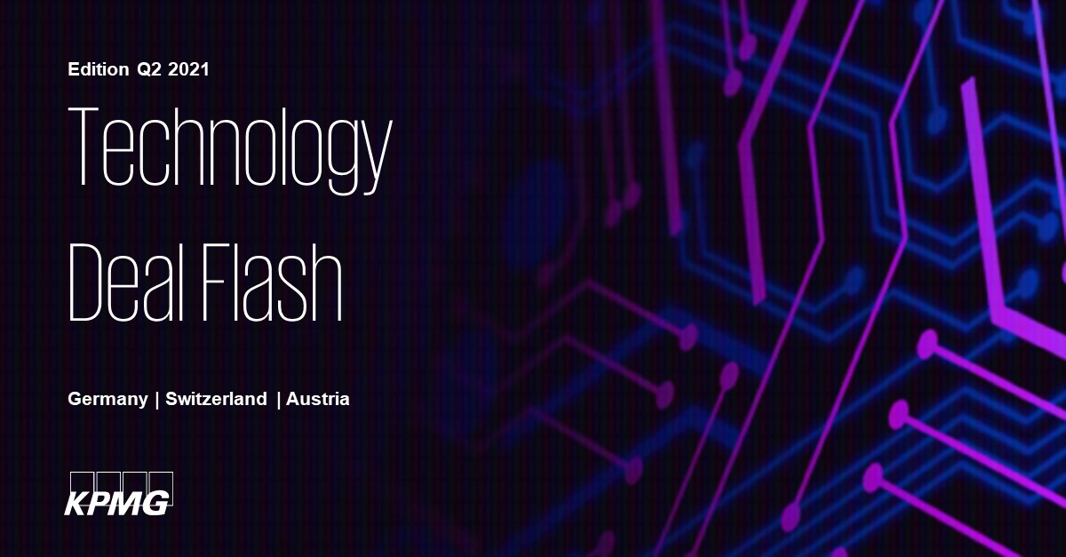 KPMG_DE_Startup's tweet photo. The #DACH region has 113 #tech deals in Q2'21, of which 90 deals come from Germany. ๐
You will get further insights in our #KPMG #Technology #DealFlash: https://t.co/GeND1dKoht
#kpmgventureservices #technology #mergersandacquisitions #tmt #fintech #funding #valuation #exit https://t.co/7F59lUoz56