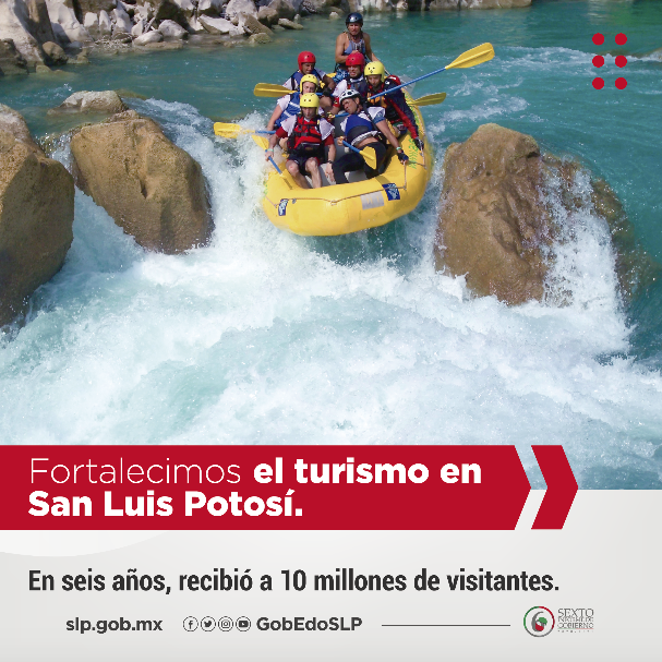 🏞️ San Luis Potosí recibió a casi 10 millones de turistas en seis años. 
Conoce los detalles: bit.ly/37SEbvA 
#ProsperamosJUNTXS