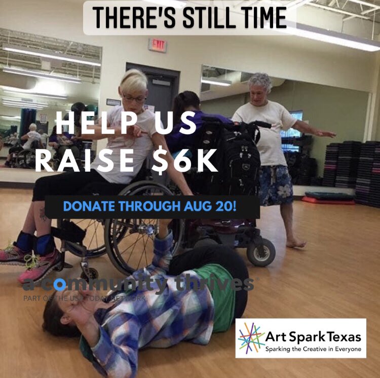 ArtSparkTx's tweet photo. 📢 Guess what - IT'S NOT OVER YET!
It’s not too late to support Art Spark! #ACommunityThrives has announced we can accept donations towards our fundraiser through THIS Friday! We hope to reach our $6K goal to fully fund our Fall classes 🍂 DONATE here👉 https://t.co/eOBlpoKymS https://t.co/y0J639TTXD
