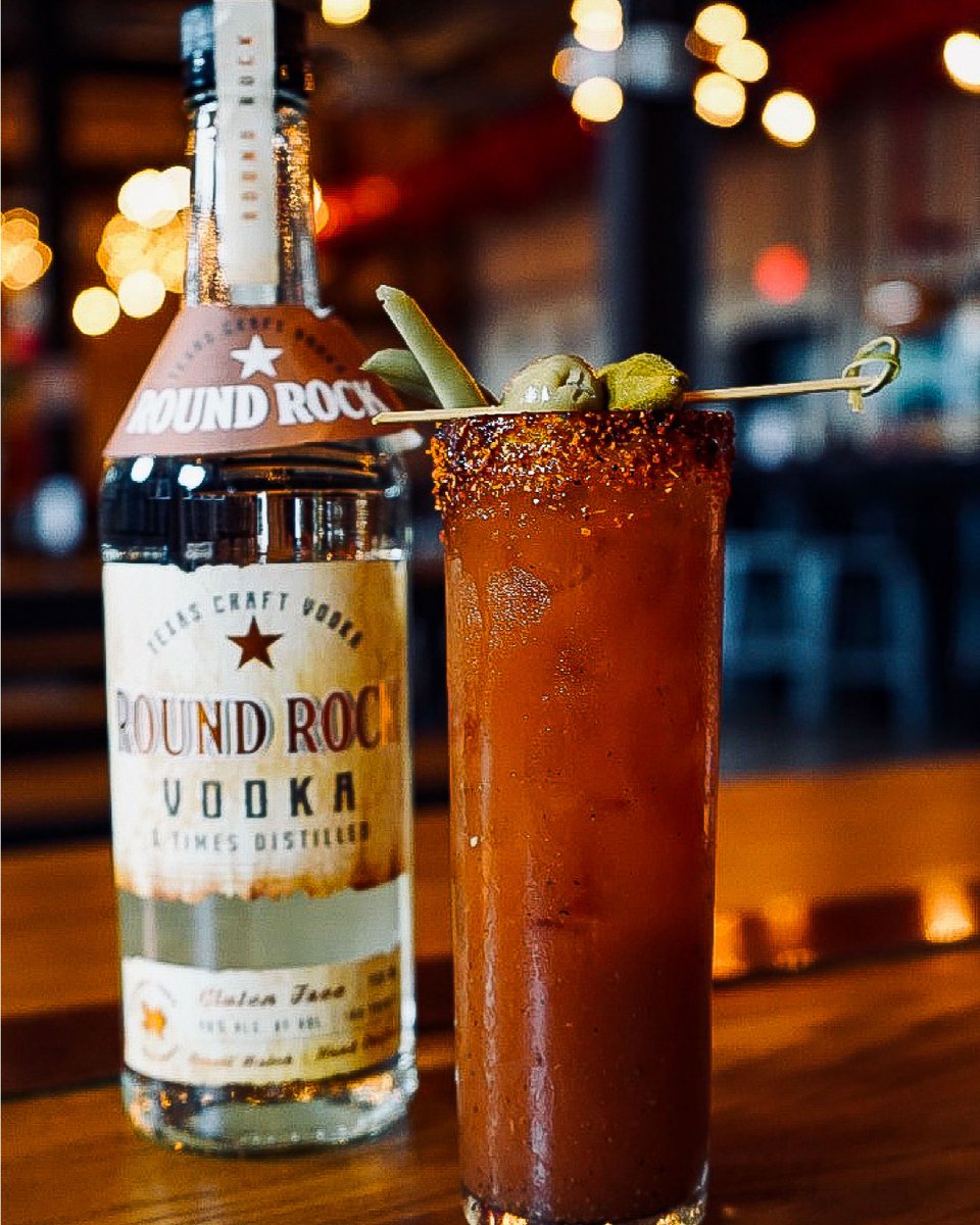 Swing by The Gulf Coast Distillers Tasting Room to have one of our famous Bloody Marys made with our Round Rock Vodka. Don't forget, today we have All Day Happy Hour!