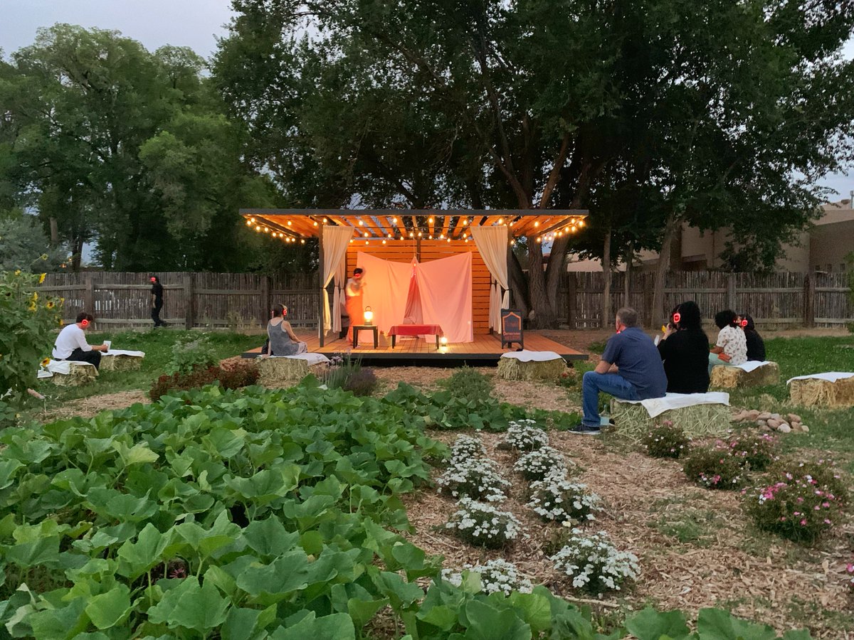 cabqculture's tweet photo. There are 2 more opportunities to experience this years Theatre on the Farm production by @DukeCityRep on the grounds at @farmandtable! The socially distanced production is part live performance, part audio play, part gallery piece &amp; utilizes 3 stages. https://t.co/M8nUzF7paa https://t.co/zSZgDozRWY