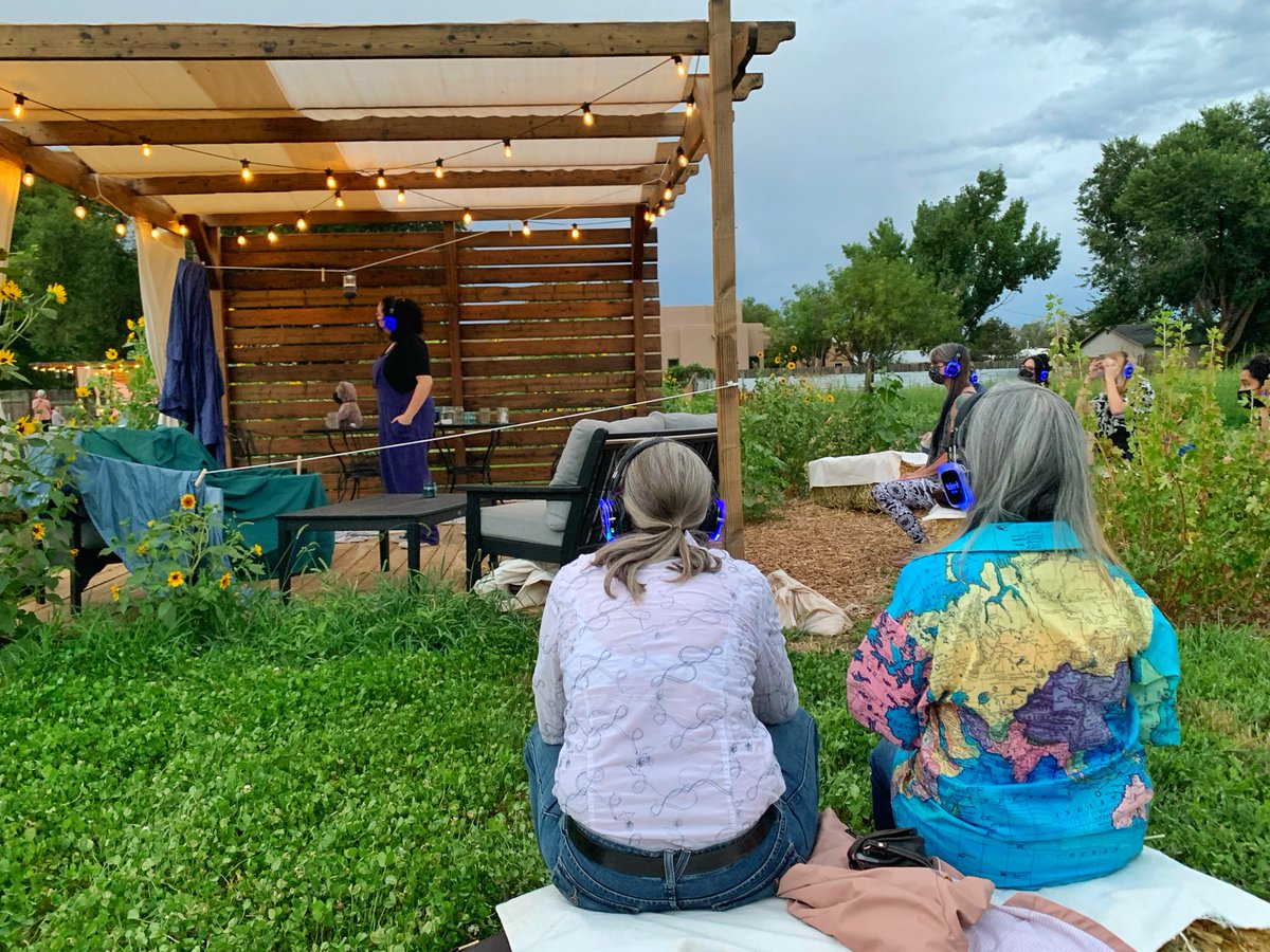 cabqculture's tweet photo. There are 2 more opportunities to experience this years Theatre on the Farm production by @DukeCityRep on the grounds at @farmandtable! The socially distanced production is part live performance, part audio play, part gallery piece &amp; utilizes 3 stages. https://t.co/M8nUzF7paa https://t.co/zSZgDozRWY