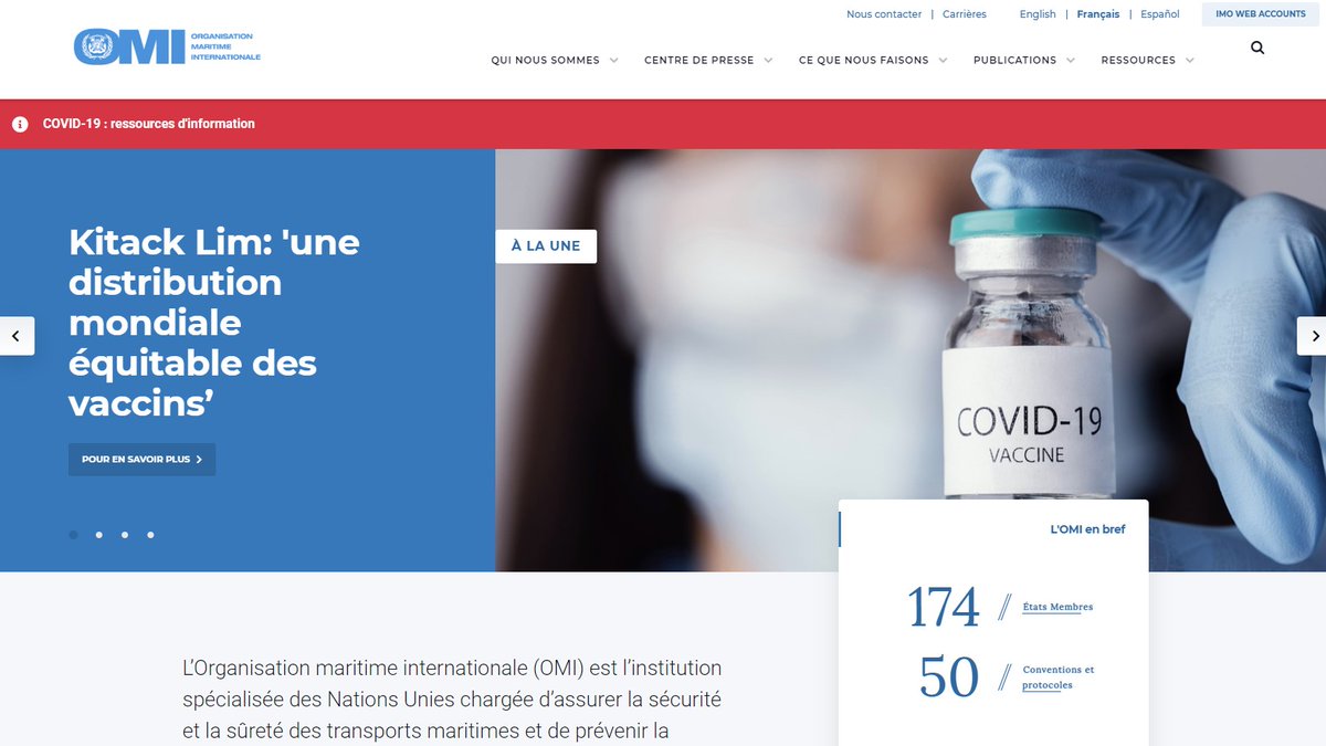 IMOHQ's tweet image. We are recruiting for a Media and Communication Specialist (French) to join the Public Information Services team at IMO. Applicants must have unhindered permission to live and work in the UK. 

Find out more and apply here: imo-recruit.azurewebsites.net/vacancies/558