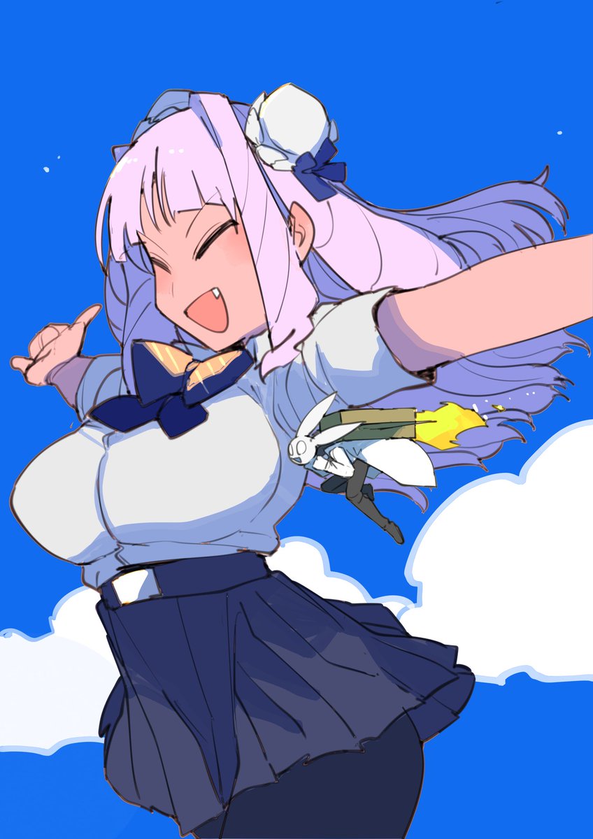 「なんか描こうとしたら日付け変わってた #ジャイアントお嬢様 」|肉村Q🧠６巻が４月１２日‼️のイラスト