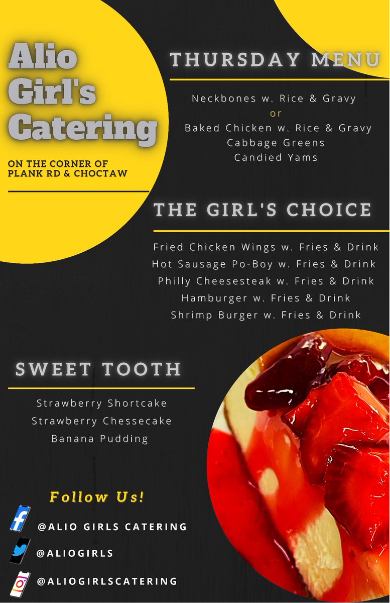 AlioGirls's tweet photo. This Thursday Come Out and Get Full!! https://t.co/vTG70ITZwI