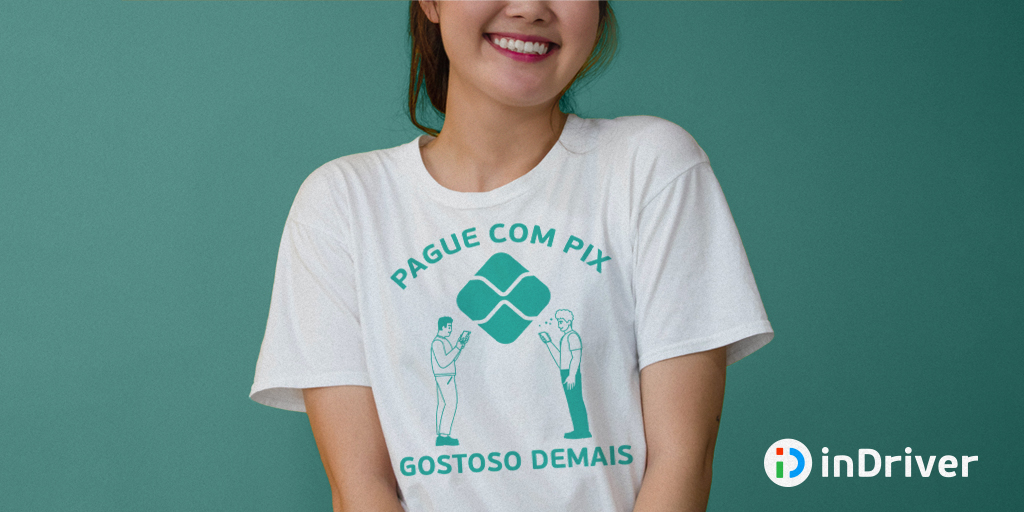 inDriveBrasil's tweet photo. Não, nós não vendemos camisas, mas estamos passando por aqui pra avisar que pagar com PIX é bom demais: é fácil, é rápido e é seguro. Já usou esta opção pra pagar suas corridas? 💸

#indriver #indriverbrasil #indriverteleva #pix https://t.co/1qt5su1v9B