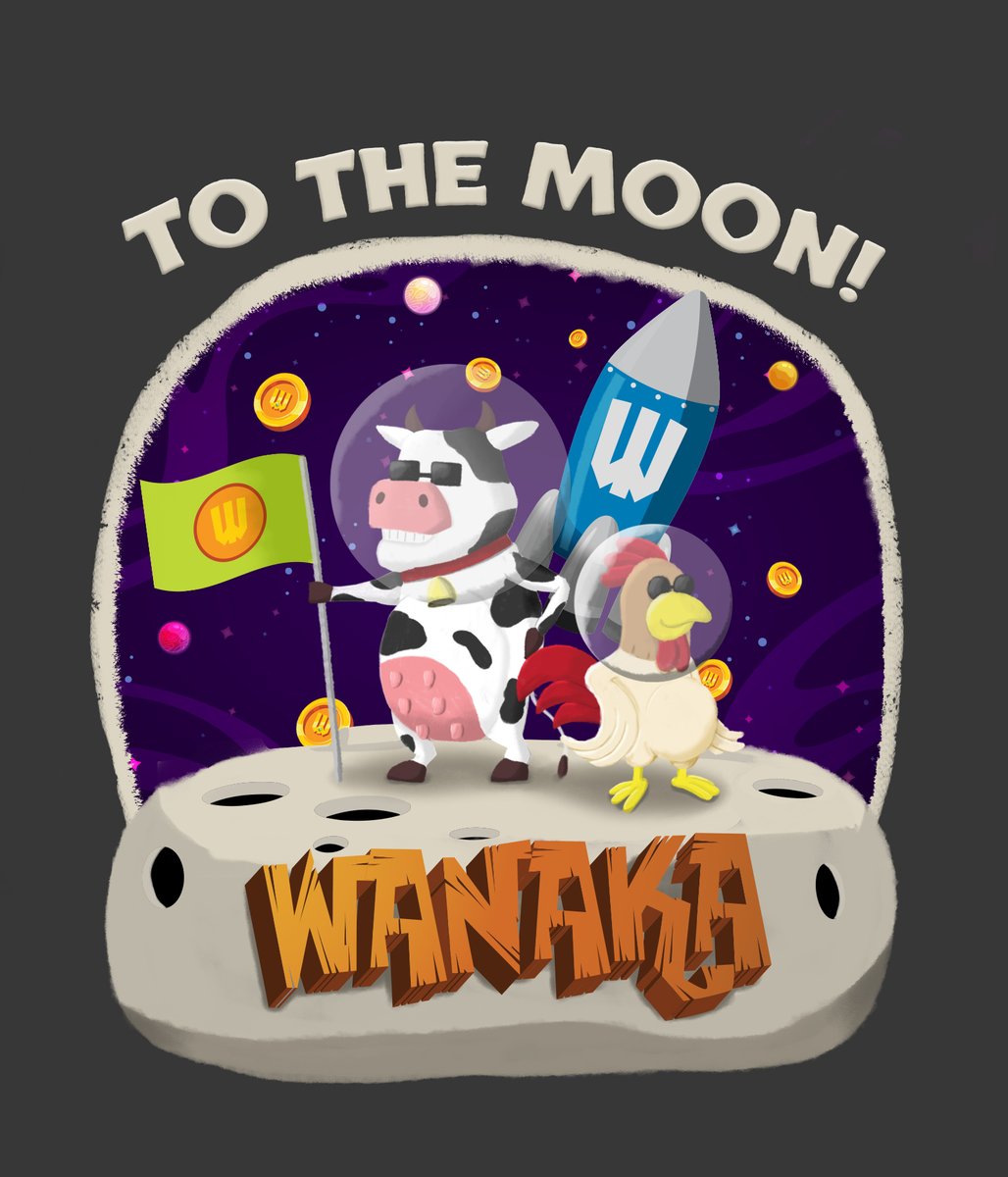 JacquesJacquesn's tweet photo. My sticker! Took 12hrs to finish this drawing.
Idea: Animals of Wanaka standing on the moon (based on ideas of 3.1 contest)
#WanakaFarm #WanakaSticker $WANA https://t.co/e4DN8mM82c