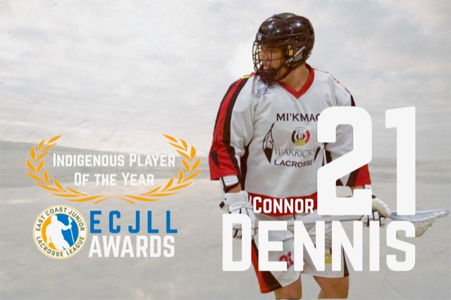 The ECJLL is proud to announce that the 2021 "Indigenous Player of the Year" Award is presented to  Connor Dennis! #ECJLL2021AWARDS