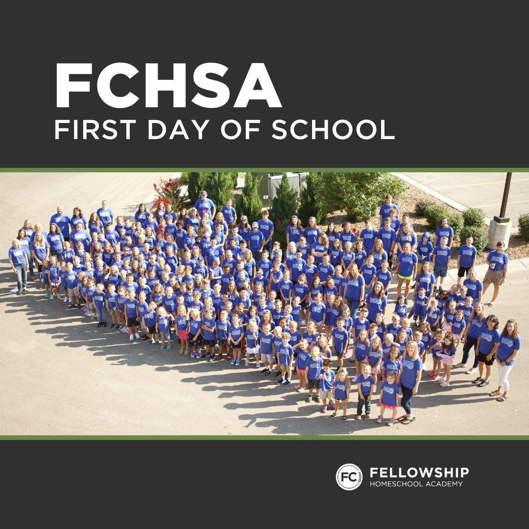 fcfamilykc's tweet photo. It's the FIRST DAY OF SCHOOL!!! We are overwhelmed by what God is doing through the Fellowship Church Homeschool Academy. Our desire is to support homeschooling families by providing quality instruction in an encouraging environment centered on God's authority. #fchsa #fctogether https://t.co/qwVxiquUl7