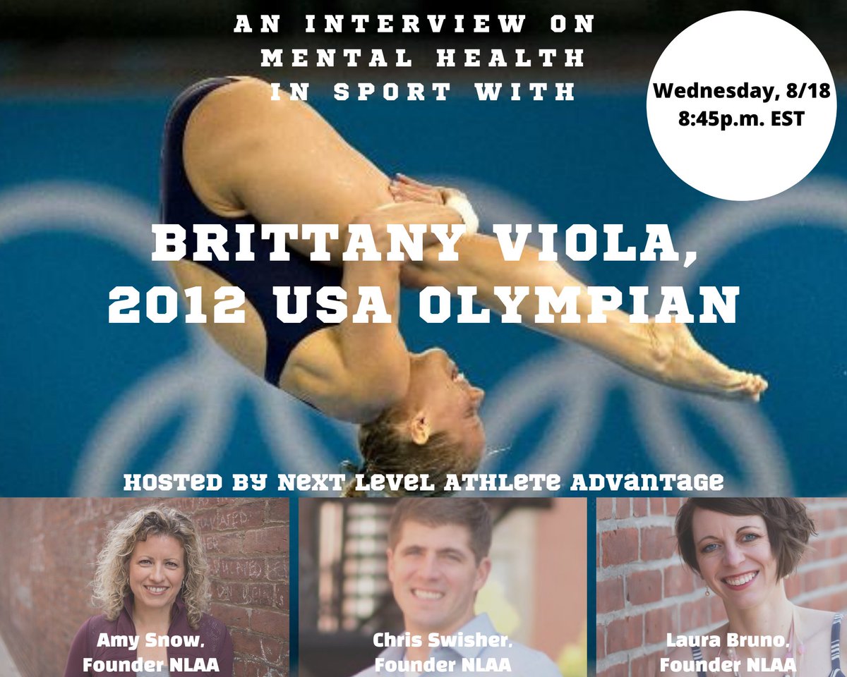 We're excited to kick off our mental health 3-part webinar series tonight with Olympian Brittany Viola at 8:45pm EST!
If u are an athlete or know some, please share this or tag them. Brittany has a powerful story u need to hear!
Register here: register.nextlevelathleteadvantage.com/webinar-regist…