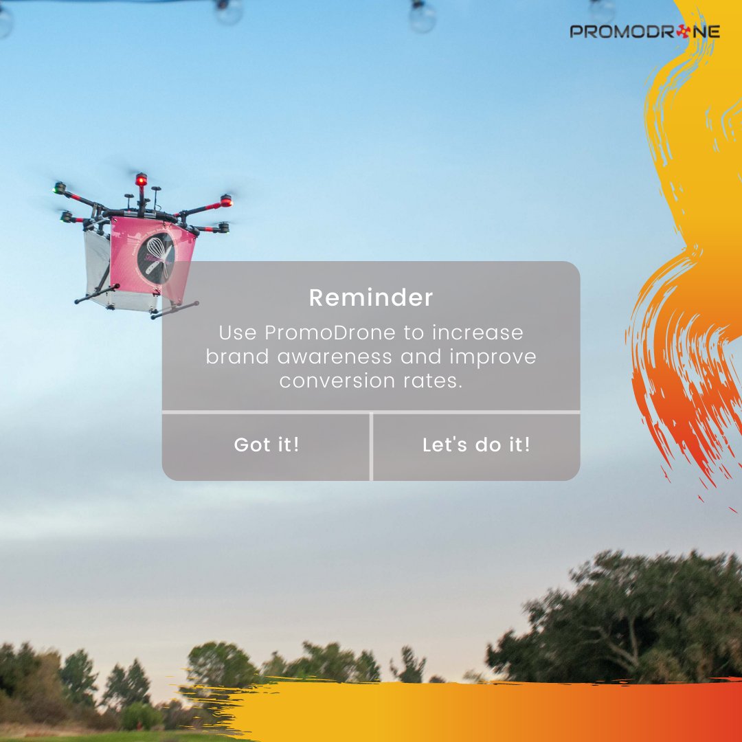 promo_drone's tweet photo. Here's a reminder that's impossible to ignore! π₯
Are your notifications on?? ππ
#promodrone #drone #griffy #roi #brandawareness #conversions #Wednesday https://t.co/KT6bH5wzuw