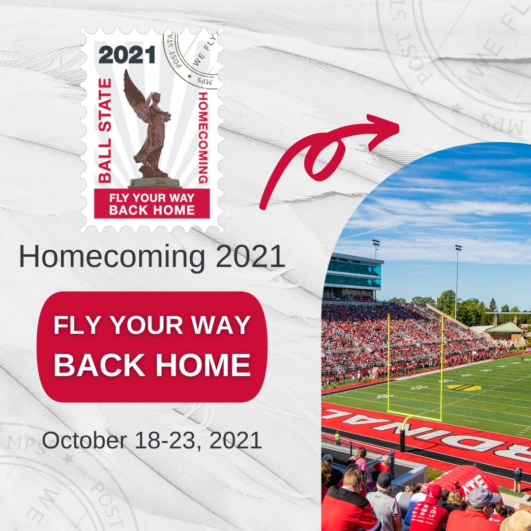 BSUhomecoming's tweet image. Fly Your Way Back Home ❤️⁣
⁣
See you all October 18-23 for Homecoming 2021!!