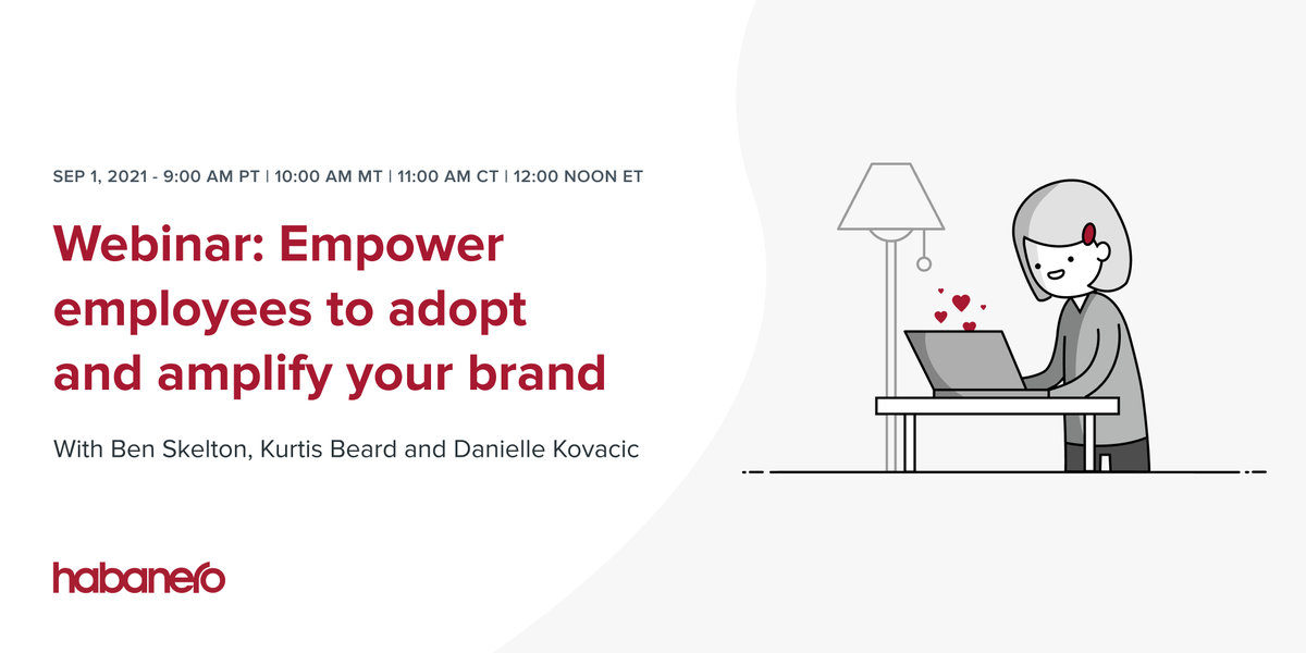 HabaneroConsult's tweet photo. Do your employees have the tools they need to amplify your brand? https://t.co/RAUtvSzl9c #brand #webinar https://t.co/PxcOqtO8zn