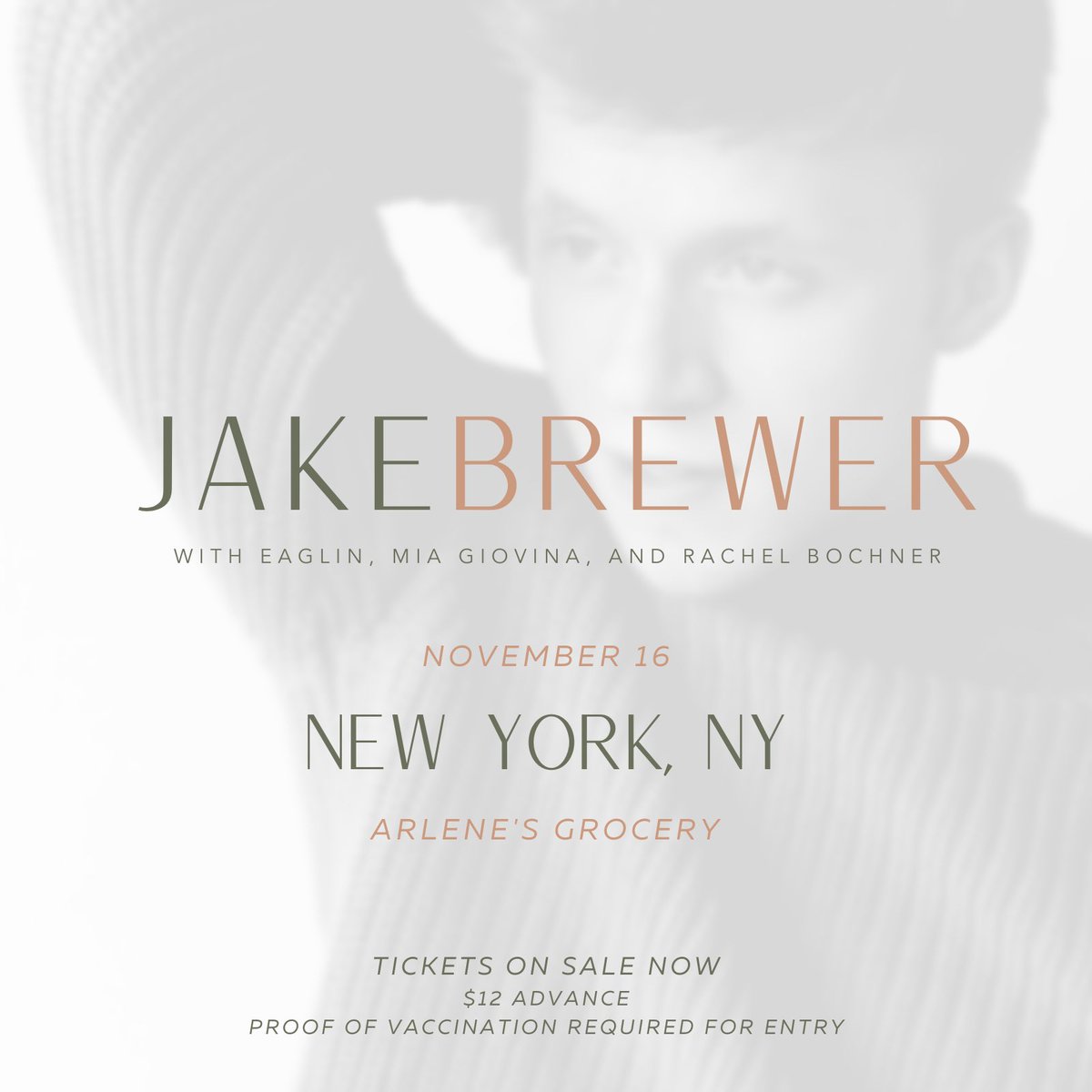 jake (@jakebrewermusic) on Twitter photo SURPRISE! NYC!!
i am elated to bring you a BRAND NEW SHOW nov 16 at <a href="/ArlenesGrocery/">Arlene's Grocery</a>. get your tickets NOW for the best damn night of your life.
🎟: arlenesgrocerynyc.com/events/frndly-… SURPRISE! NYC!!
i am elated to bring you a BRAND NEW SHOW nov 16 at <a href="/ArlenesGrocery/">Arlene's Grocery</a>. get your tickets NOW for the best damn night of your life.
🎟: arlenesgrocerynyc.com/events/frndly-…
