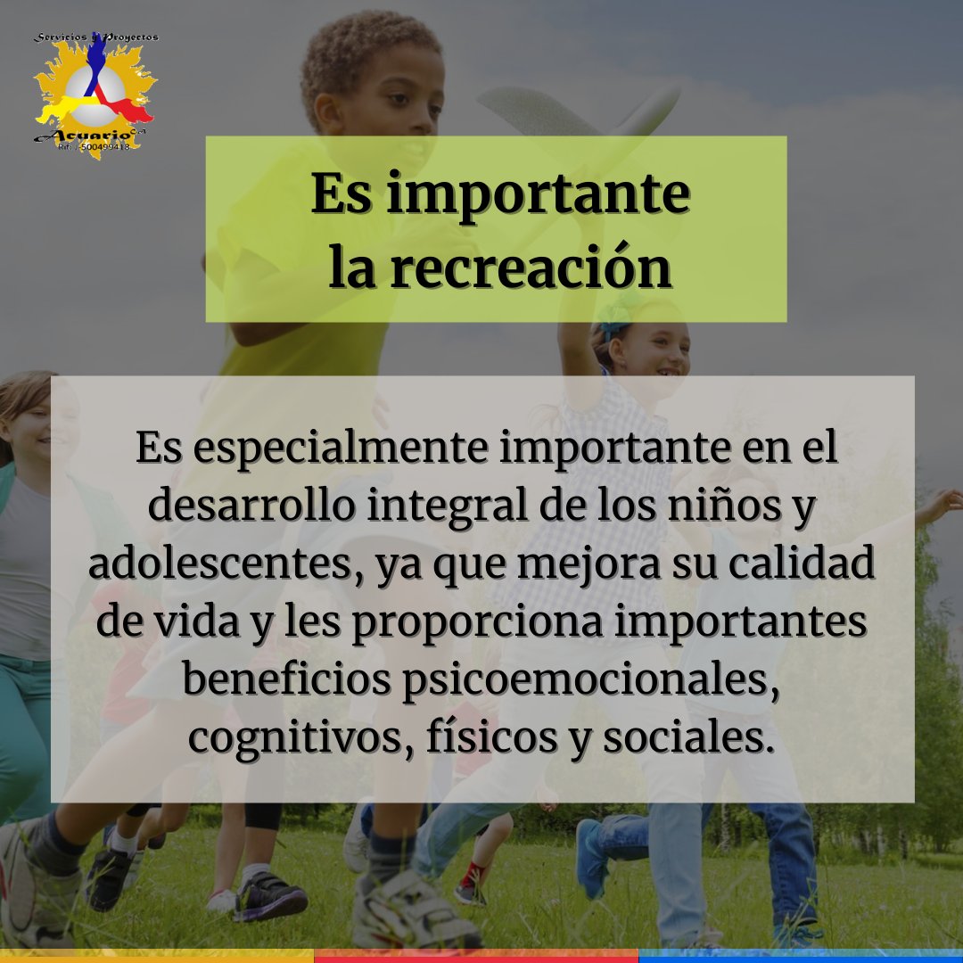 SYP_ACUARIO's tweet photo. 💧 En Servicios y Proyectos Acuario, priorizamos el sano desarrollo de los Niños, Niñas y Adolescentes. Ellos, comprenden un factor crucial para el futuro bienestar de cualquier sociedad, ya que se encuentra en proceso de desarrollo.
#NNA #Prioridad #Protección https://t.co/B2q67fTUyX