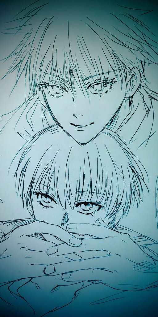 #繋がらなくていいから俺の狗巻棘を見てくれ
フォロワーさんがやっていたので私も便乗(;^ω^)鉛筆落書きだけですが💦 