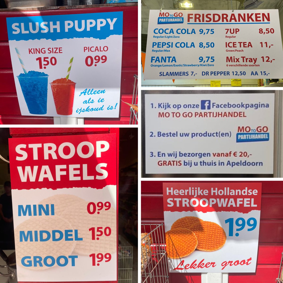 Zowel buiten als in de winkel bij Partijhandel Mo To Go &amp; Mo to Go kun je niet meer om de nieuwe borden heen. 
Bedankt Monique en Ricardo voor de mooie opdrachten en veel plezier ermee 👍🏻