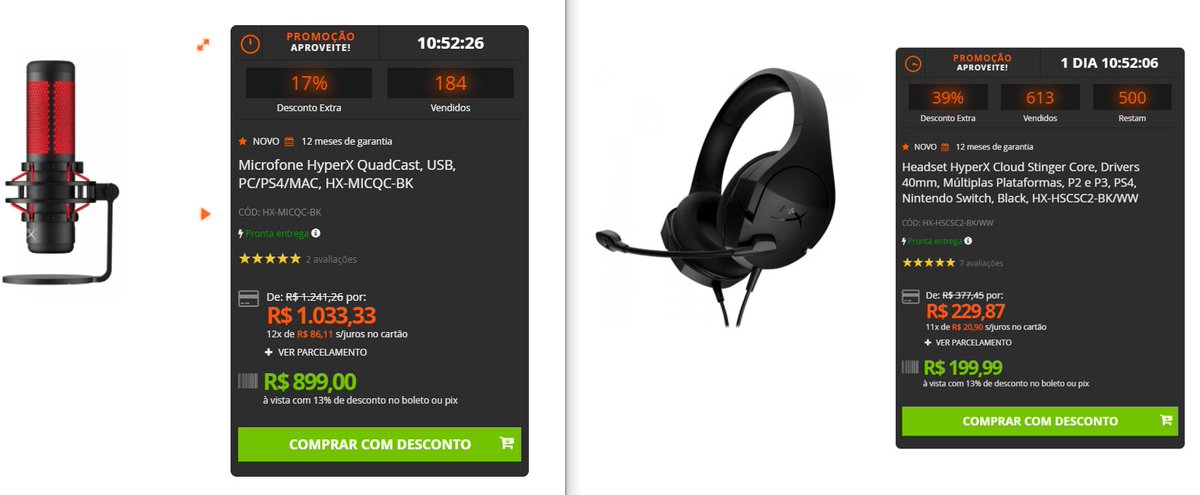 grape_tec's tweet photo. Terabyteshop MITANDO demais, como sempre, segura só essas PROMOÇÕES!!!
QuadCast - https://t.co/7o3wcK9ASP
Headset - https://t.co/dJYuRg8Aoj
#grapetec #terabyteshop #headset #microfone #headsetgamer #quadcast #microfonehyperx #headsethyperx https://t.co/F9TystshDf
