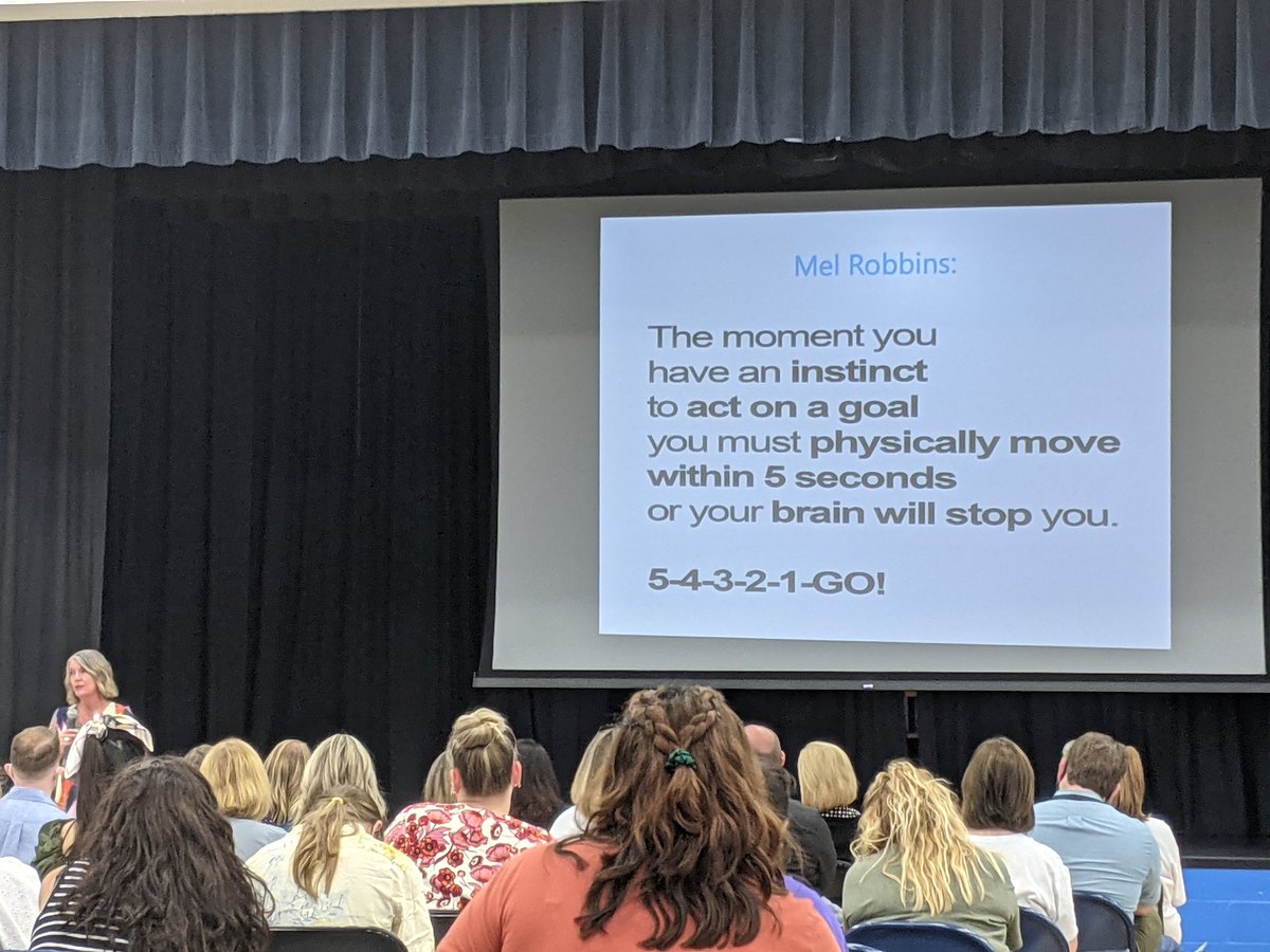 mrs_aussem's tweet photo. I loved our guest speaker to kick off this school year. @THBoogren thank you for being honest, helpful, and most of all, entertaining while teaching us ways to take time for us! #district96 https://t.co/aSbsO42M1W