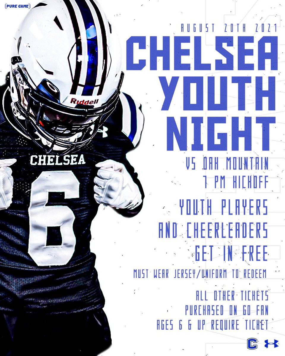 ChelseaHornets's tweet photo. Friday, August 20th is Chelsea Youth Football/Cheer Night! #GoHornets #SWARM @CHHSHornets https://t.co/3NEP24Tq3L