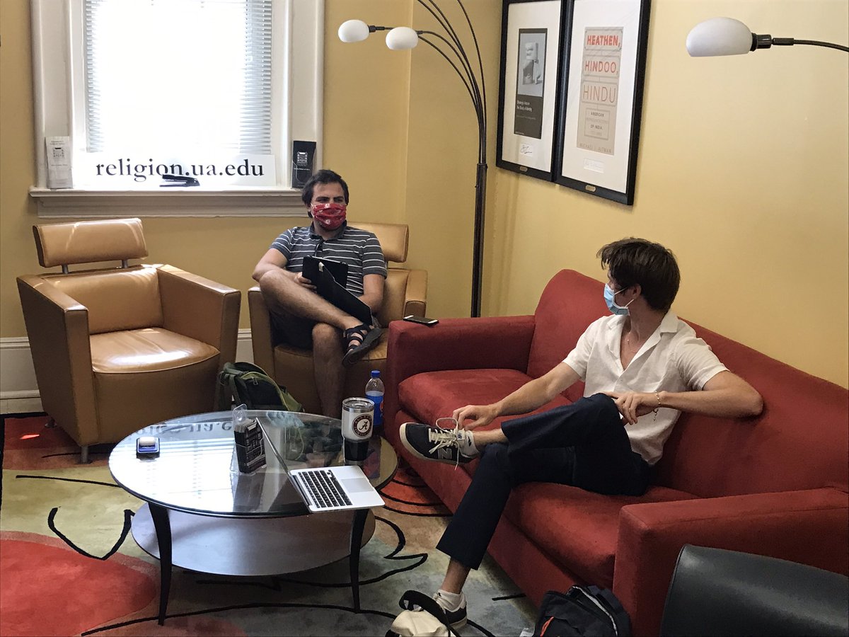 StudyReligion's tweet photo. It is great seeing students back in action! Welcome back, @AlabamaRSSA! #maskup #RELlounge https://t.co/tI4gbRLCvc