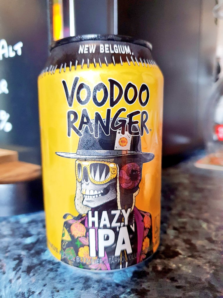 Voodoo Ranger Hazy IPA by <a href="/newbelgium/">New Belgium Brewing</a>
A amazingly aromatic tropical tasting Hazy IPA thats smooth &amp; grapefruity with a fruity aroma &amp; gentle bitterness
<a href="/saltwellmackem/">Aaron</a> @Atho_1982 <a href="/craftbrewdaddy/">5 O'clock Somewhere</a> <a href="/CraftBeerHour/">Tom #CraftBeerHour</a> <a href="/beermeupplease1/">beer.me.up.please</a> <a href="/AlexandreTardi3/">Alexandre Tardif 🥃🍹🍷🍺😎</a> <a href="/mtravis63/">Mike Travis</a> <a href="/ubik1976/">Ubik</a> <a href="/Ubi1kanobe/">clemfandango</a>