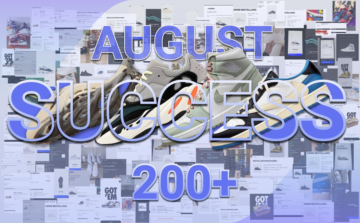 We make sure our members are cooking all new releases with 200+ success posts per month - including drops like Travis Jordans and Off-White Dunks! 🚀🔥

If you want to join our family, here's a chance to apply for a free membership (German speaking only):

forms.gle/c6NzVm8Q7uirH3…