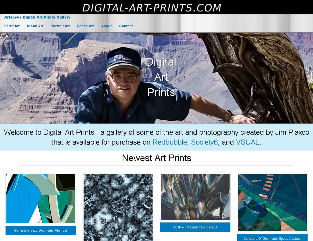 Deployed a minor redesign of my new digital-art-prints.com website (initially released a few months ago).  Tweaked the UI and added content. Built using a combination of the Zurb Foundation frameworks and custom CSS.
digital-art-prints.com
#digitalart #printondemand #webdesign