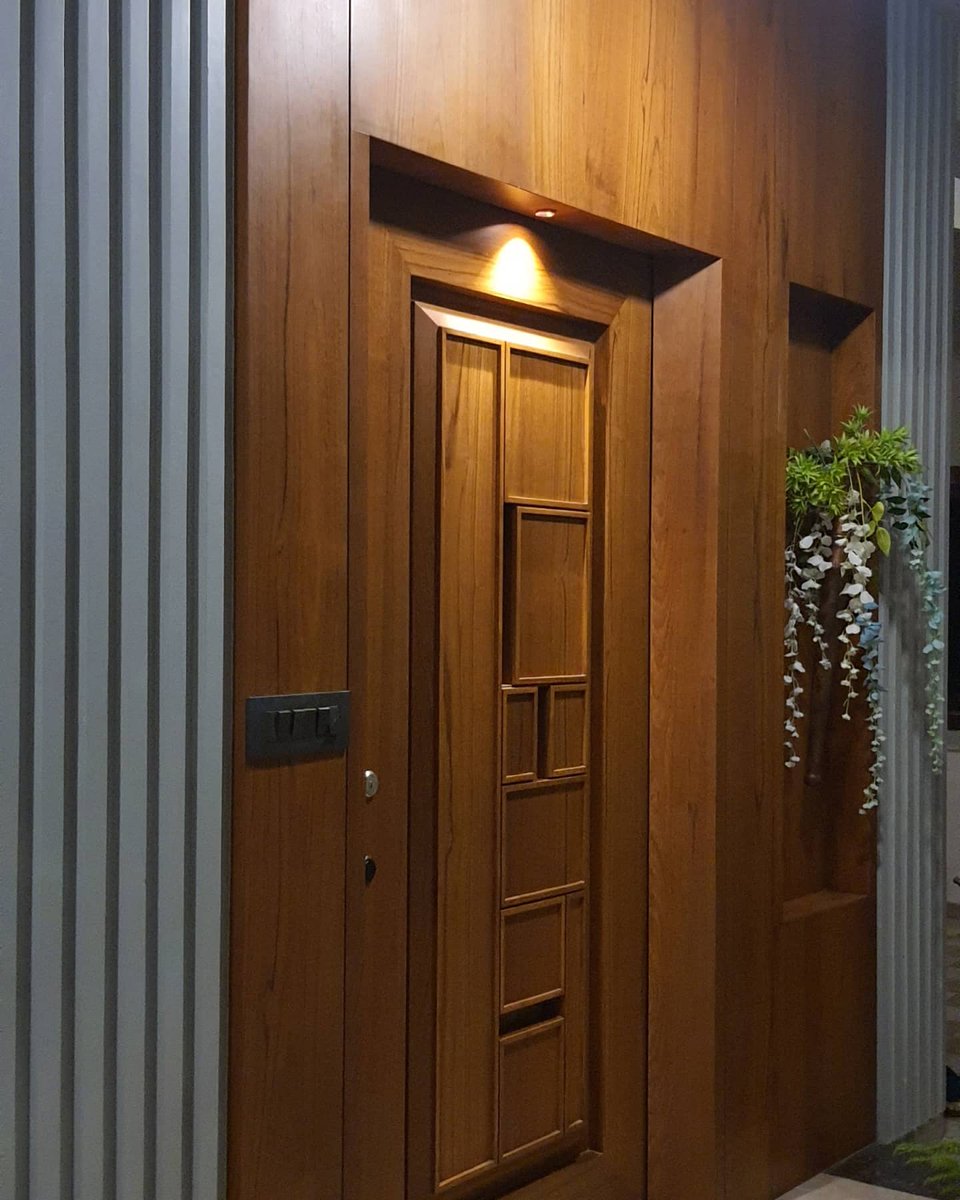 InteriorJill's tweet photo. Wel come 

Jill Interior Work 
A Turnkey Solution Company 
#maindoor #sefty #entrance #veneerpanels #door #doordesign #trending #trend #workontime #jillinteriorwork #interiorstyling #homedecor #homerenovation #solidwood  #peacefulplace #peace #arcitect #happy #warm #palanpur #me https://t.co/UGbsxhDOND