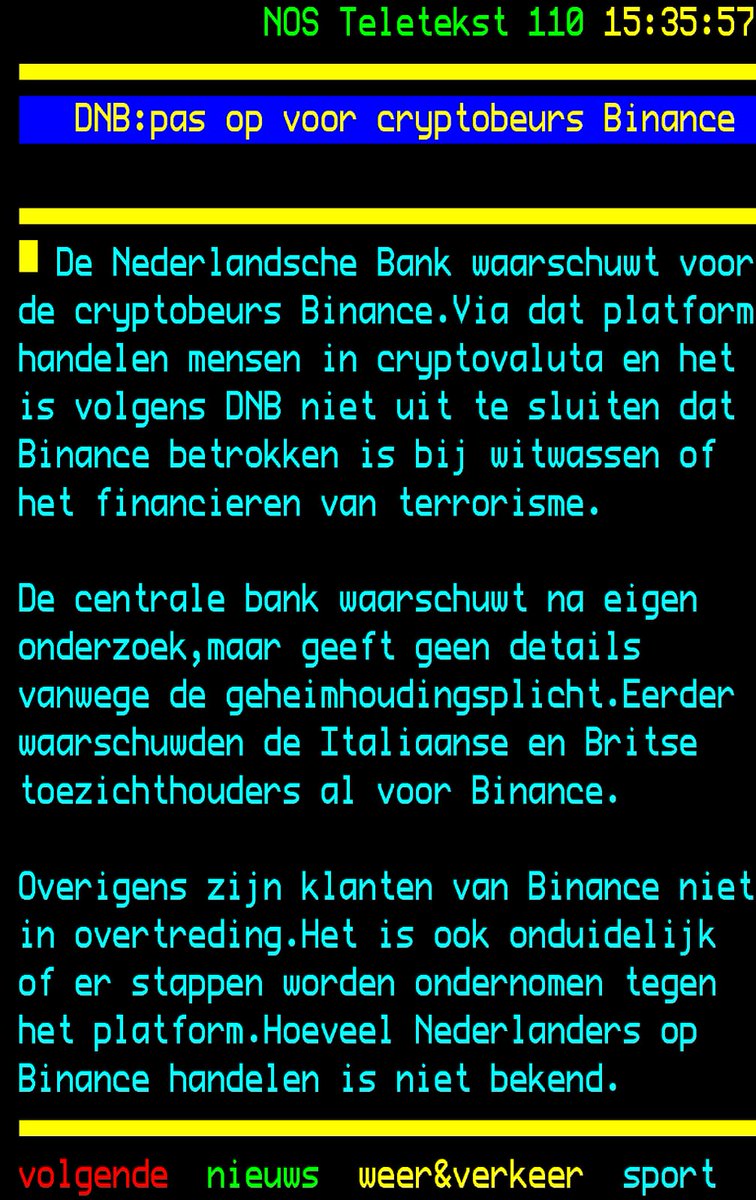 OdeJongTrejo's tweet photo. ... You gotta hate the Ducht Central Bank for this. Altough I am not really a Binance fan, this is ridiculous #fail #Binance https://t.co/XyZ0054Wgk