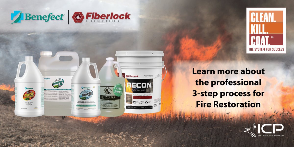 The products professionals need include those used in cleaning, deodorizing, and finishing with a sealer. <a href="/Fiberlock/">Fiberlock</a> and <a href="/Benefect/">Benefect</a> provide the most complete, most effective chemistry in every fire/smoke category. Read on for more info: bit.ly/3xXTqhx