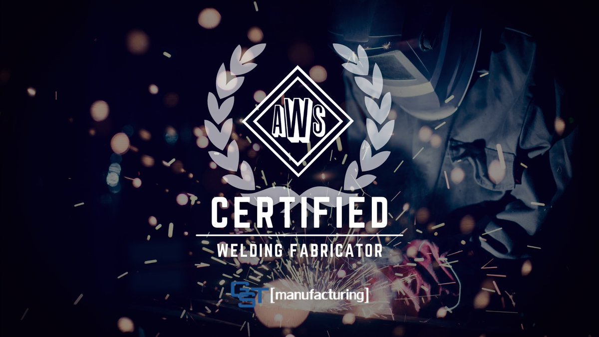Whoohoo! GST Manufacturing has been #officially #certified by the American Welding Society! Learn how we can help with your next #project @ bit.ly/3CXwEdl! #steel #installation #construction #retail #cinema #rail #transit #energy #fortworth #dallas #dfw #texas