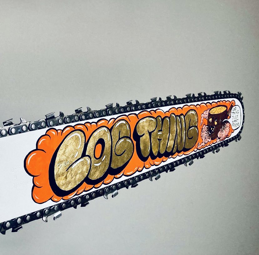 Log thing just want friend. By <a href="/datanoster/">Maxwell Paternoster</a> #art #chainsaw