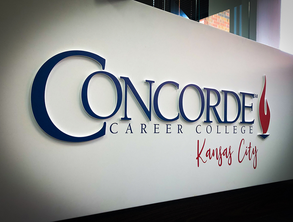 Image360KC's tweet image. Interior dimensional sign for Concorde Career College in Kansas City, Missouri
.
.
.
#Dimensional #DimensionalSign #Sign #Letter #Logo #Desk #Office #College #Career #Lobby