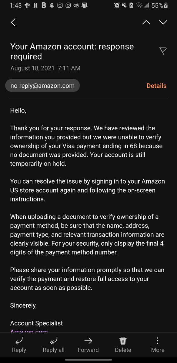 Amazon Help on Twitter "We contacting us with the number