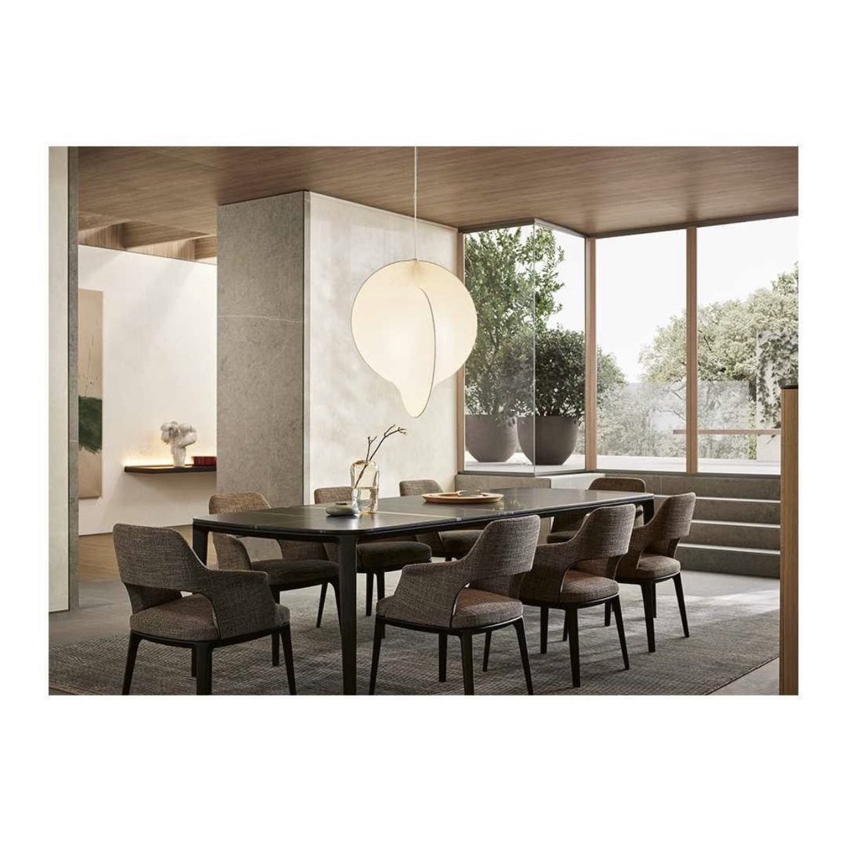 A sophisticated dining area defined by the contemporary and harmonious elegance of the Sophie Lite chair and the Henry table. Both by <a href="/EmmanuelGallina/">Emmanuel Gallina</a> 

#poliform #poliformuk #design #madeinitaly #emmanuelgallina #dining