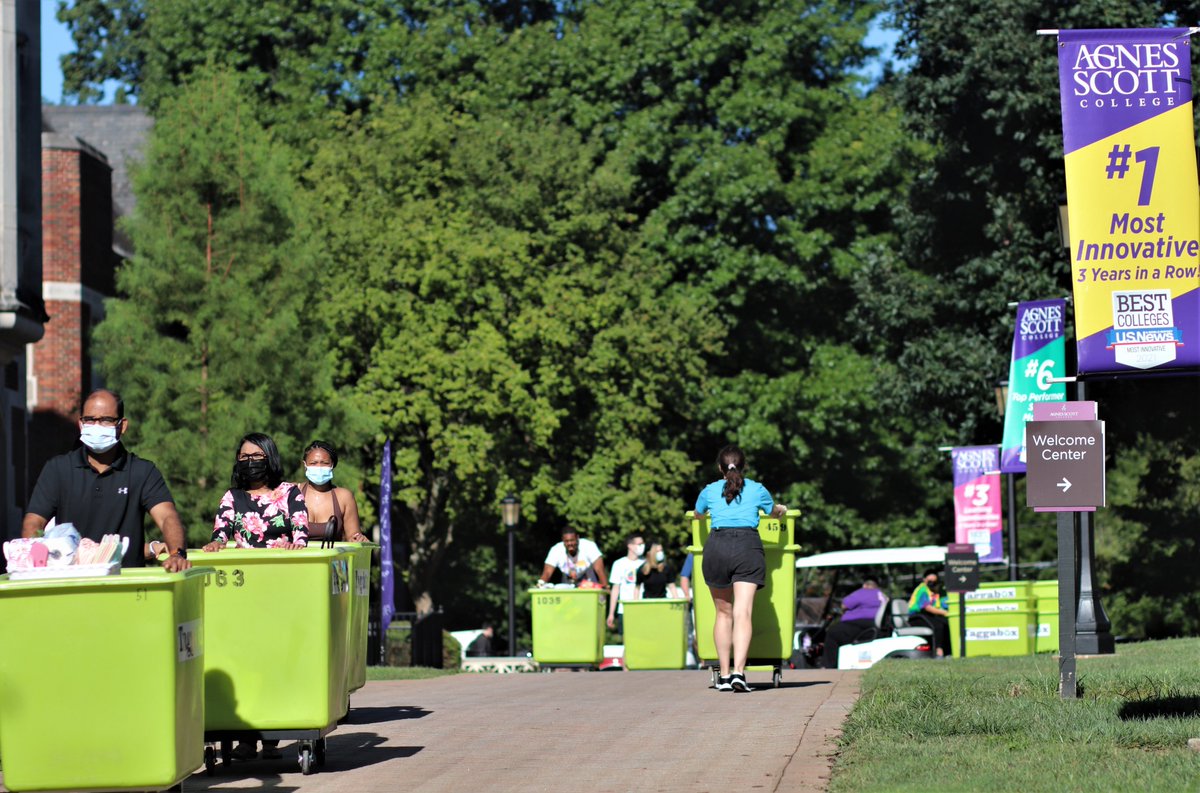 Welcome back Scotties and welcome class of 2025! For the first time since spring 2020, Agnes Scott is fully resuming in-person instruction. Thanks to all who made bringing students back to campus possible. Good luck Scotties! #ScottieStrong #ProudToBeAScottie