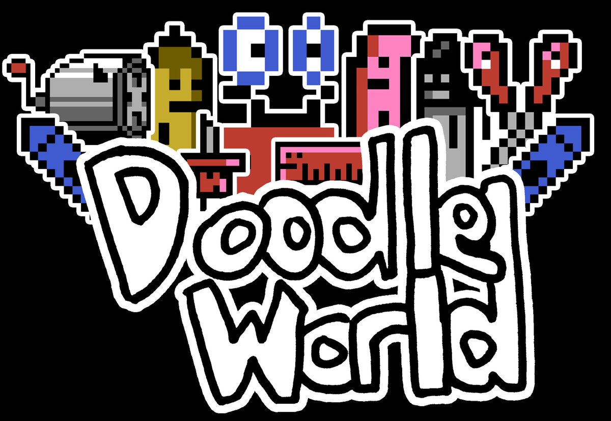 DoodleWorldGame's tweet image. Really should be working on game dev, but threw this together yesterday and considering it for t-shirts and stickers...
#merch #distracted #notgamedev #pixelart #gamedev