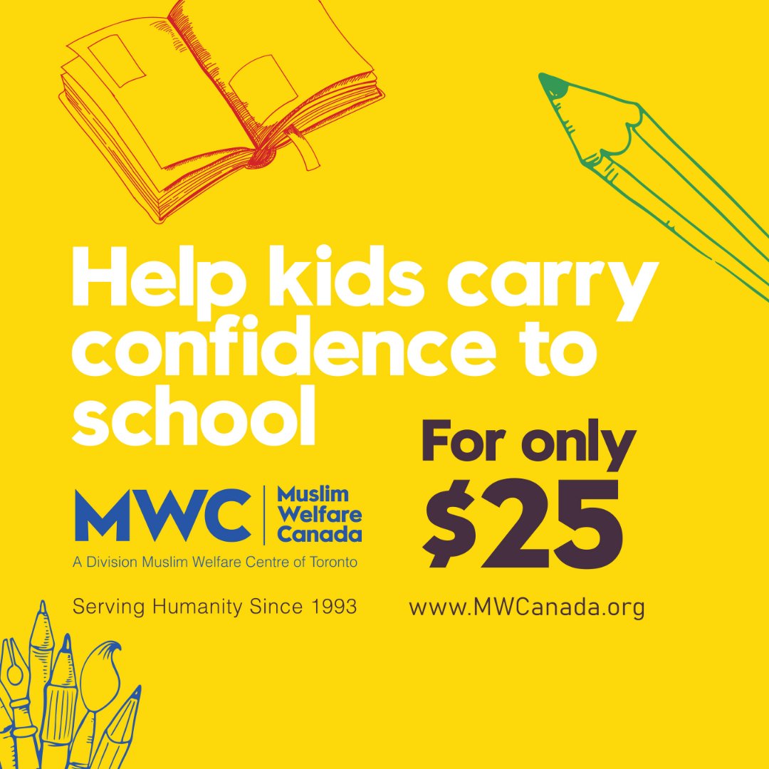mwcanadaorg's tweet photo. Only 2 days left till our annual #FillABackpack event! β£
β£
For the past several years, MWC has been filling and distributing thousands of backpacks to students in need across Ontario and Canadaβs North. Donate $25 to help kids carry confidence to school this year.β£ https://t.co/A4pGKDqVCF
