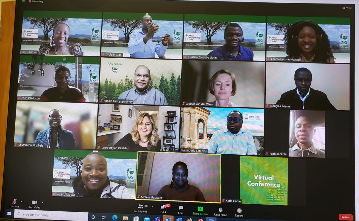 On behalf of the <a href="/phytopathafrica/">African Phytopathology Group</a>  division of <a href="/plantdisease/">The American Phytopathological Society</a>  under the leadership of <a href="/nov1873/">Olufemi J. Alabi</a> we say a very big THANK YOU to our Panelists <a href="/laura_boykin/">Dr. Laura Boykin Okalebo</a> <a href="/jacquievdw/">Jacquie vanderWaals</a> <a href="/ranajit/">ranajit</a> Dr. Douglas and our Moderator Dr. Setamou for the success of the division annual meeting.