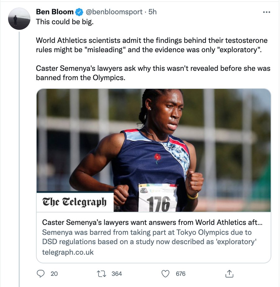 gordonmack's tweet image. World Athletics banned @caster800m, @FrancineNiyons4 &amp;amp; Margaret Wambui from the 800m because they were running "too fast" against the competition. We now know the science was bullshit and the "too fast" was bullshit as well.