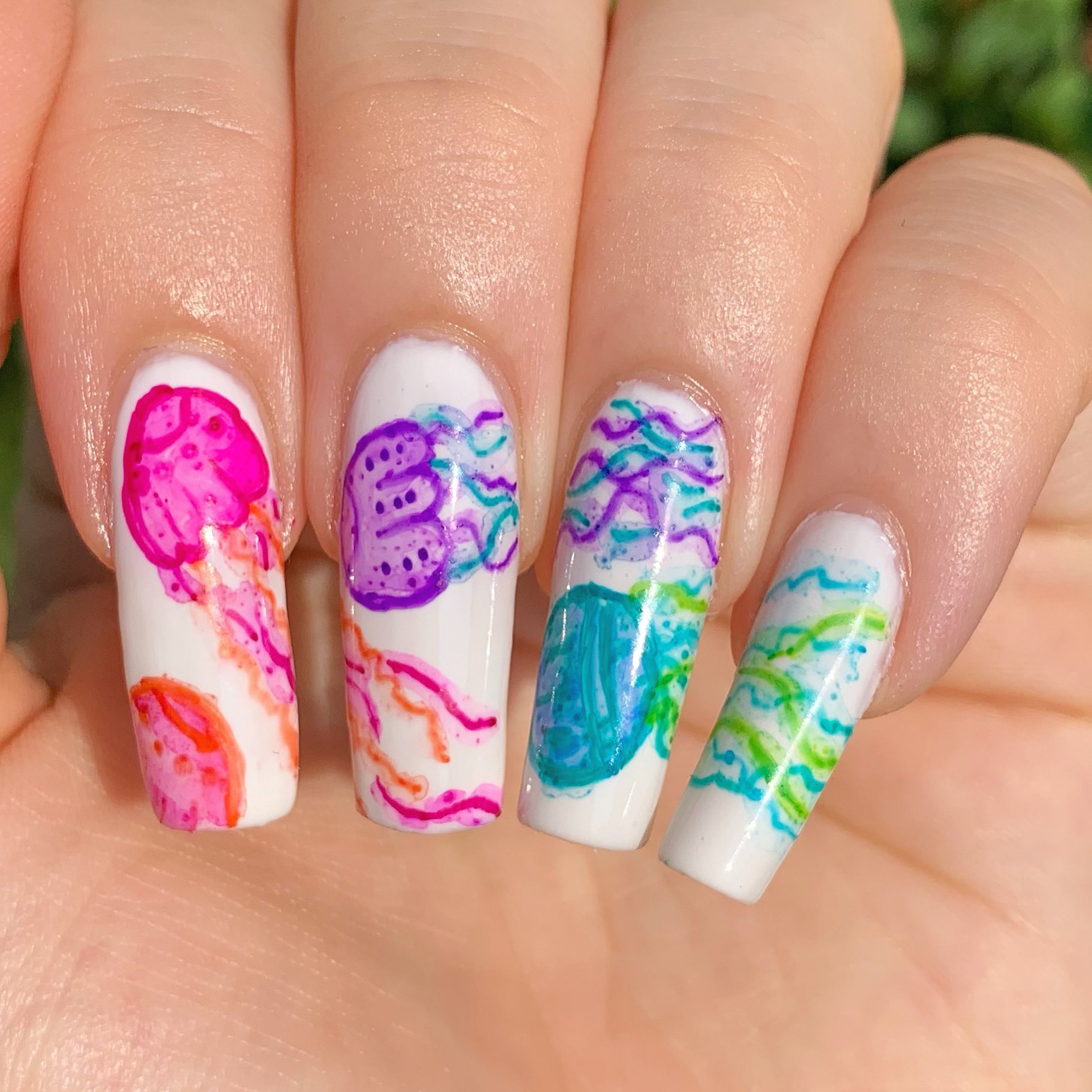 Jellyfish Nail Art
