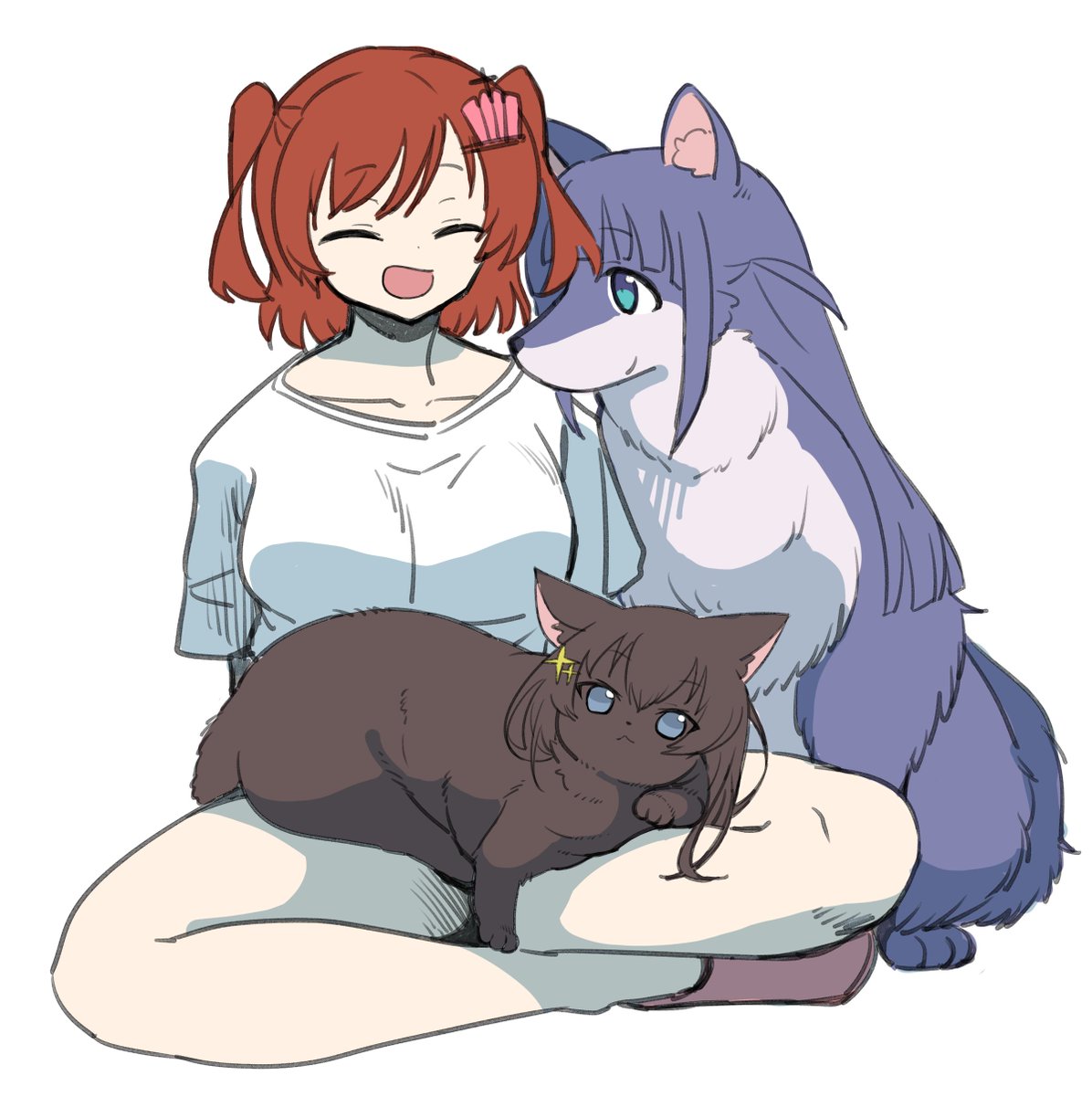 ひかりちゃんは猫ちゃんになるの似合うね 